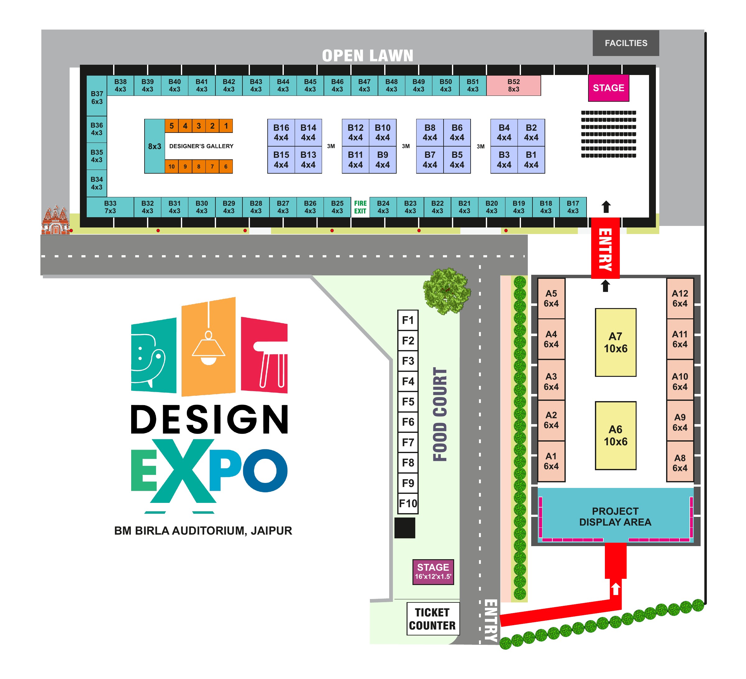 Jaipur exhibition floor plan